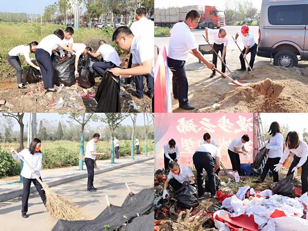 霍邱項目開展“衛(wèi)生大掃除，黨員我先行”主題活動